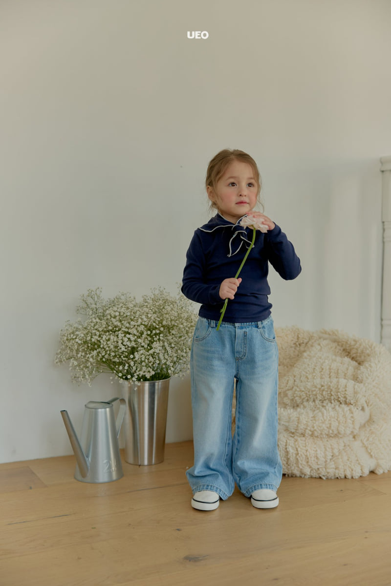 U Eo - Korean Children Fashion - #magicofchildhood - True Wide Denim Pants - 5