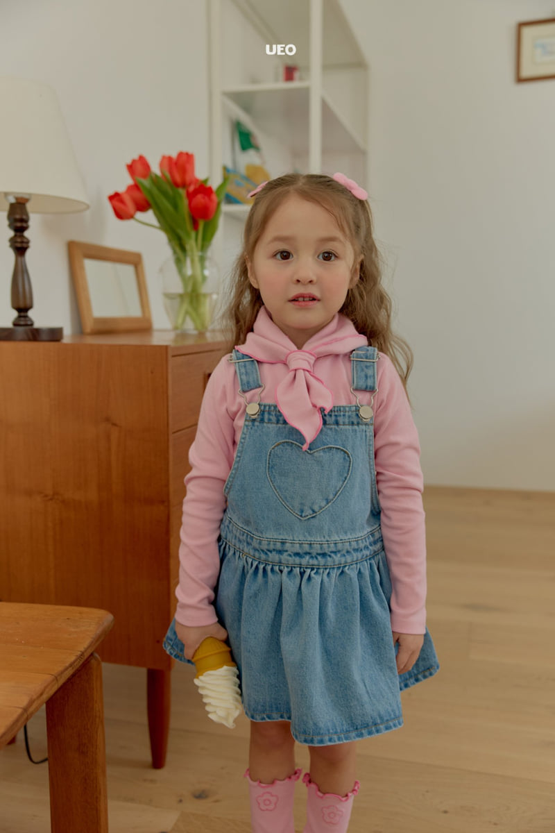 U Eo - Korean Children Fashion - #minifashionista - Cheese Suspender Skirt - 12