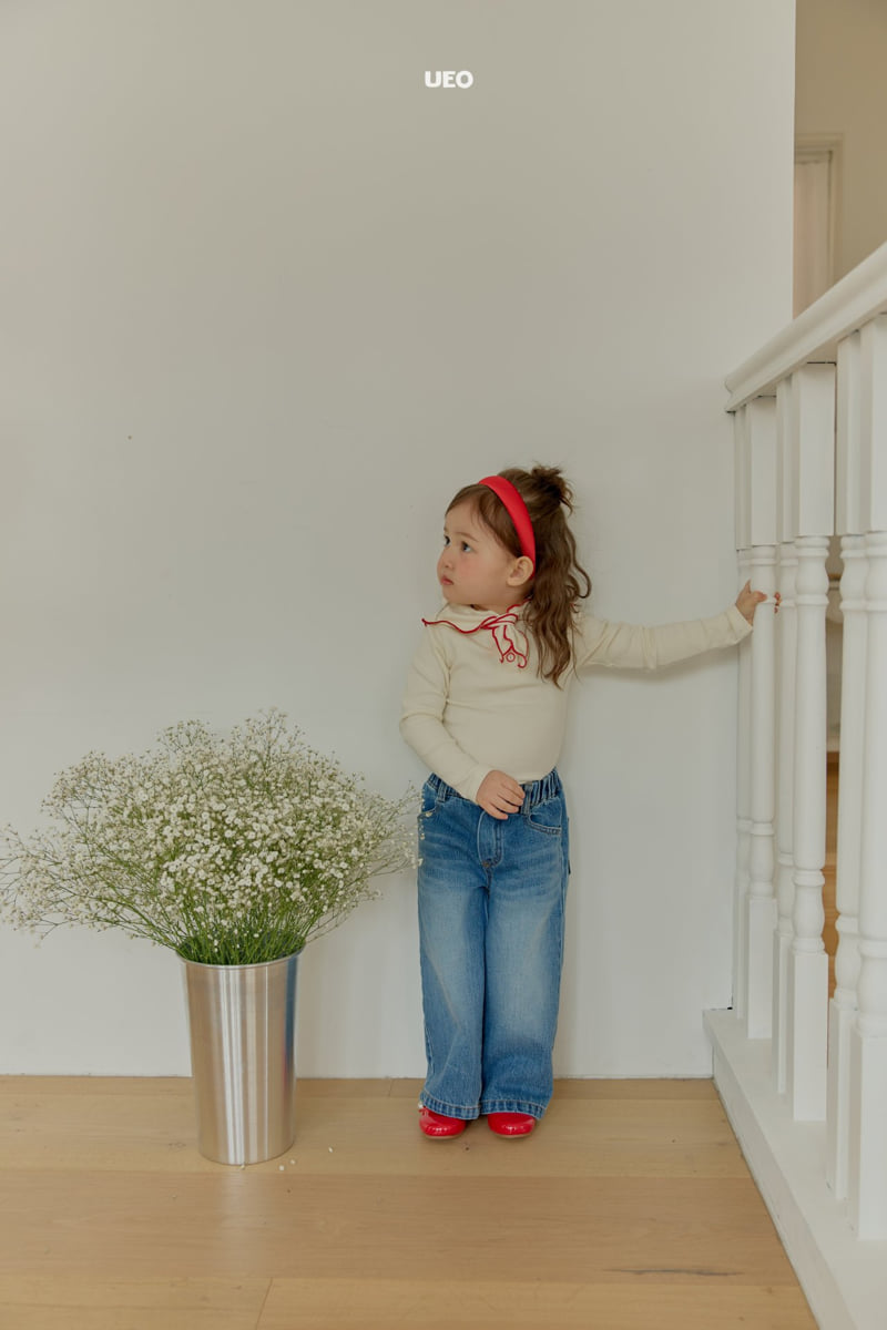 U Eo - Korean Children Fashion - #minifashionista - Madeleine Button Tee - 7