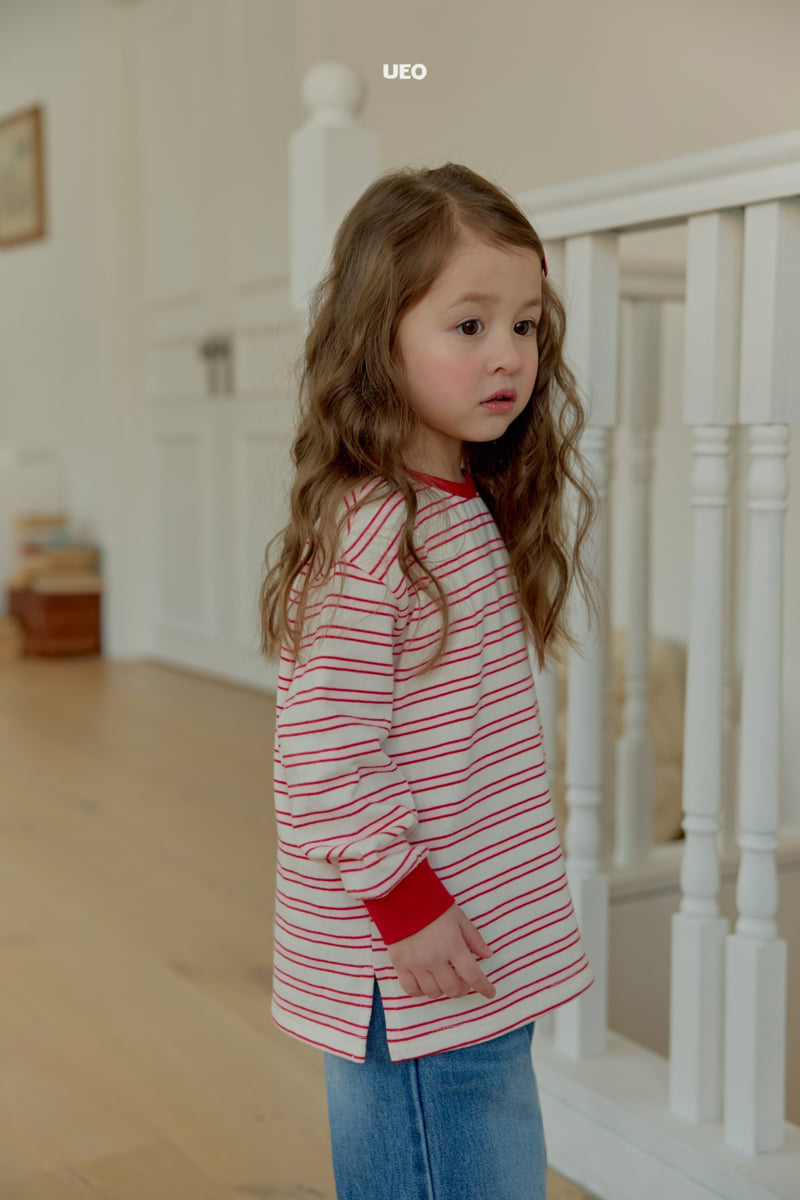 U Eo - Korean Children Fashion - #minifashionista - Milk Stripe Tee - 3