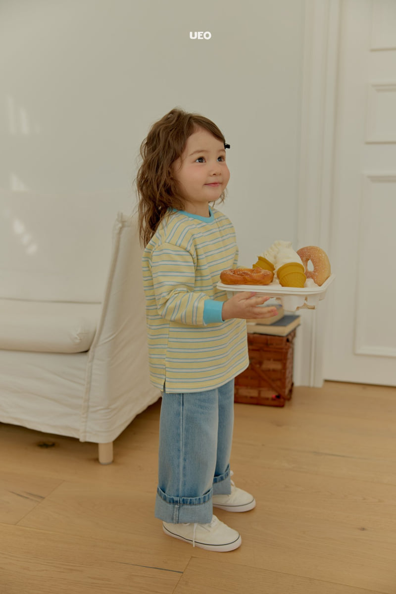 U Eo - Korean Children Fashion - #prettylittlegirls - True Wide Denim Pants - 7