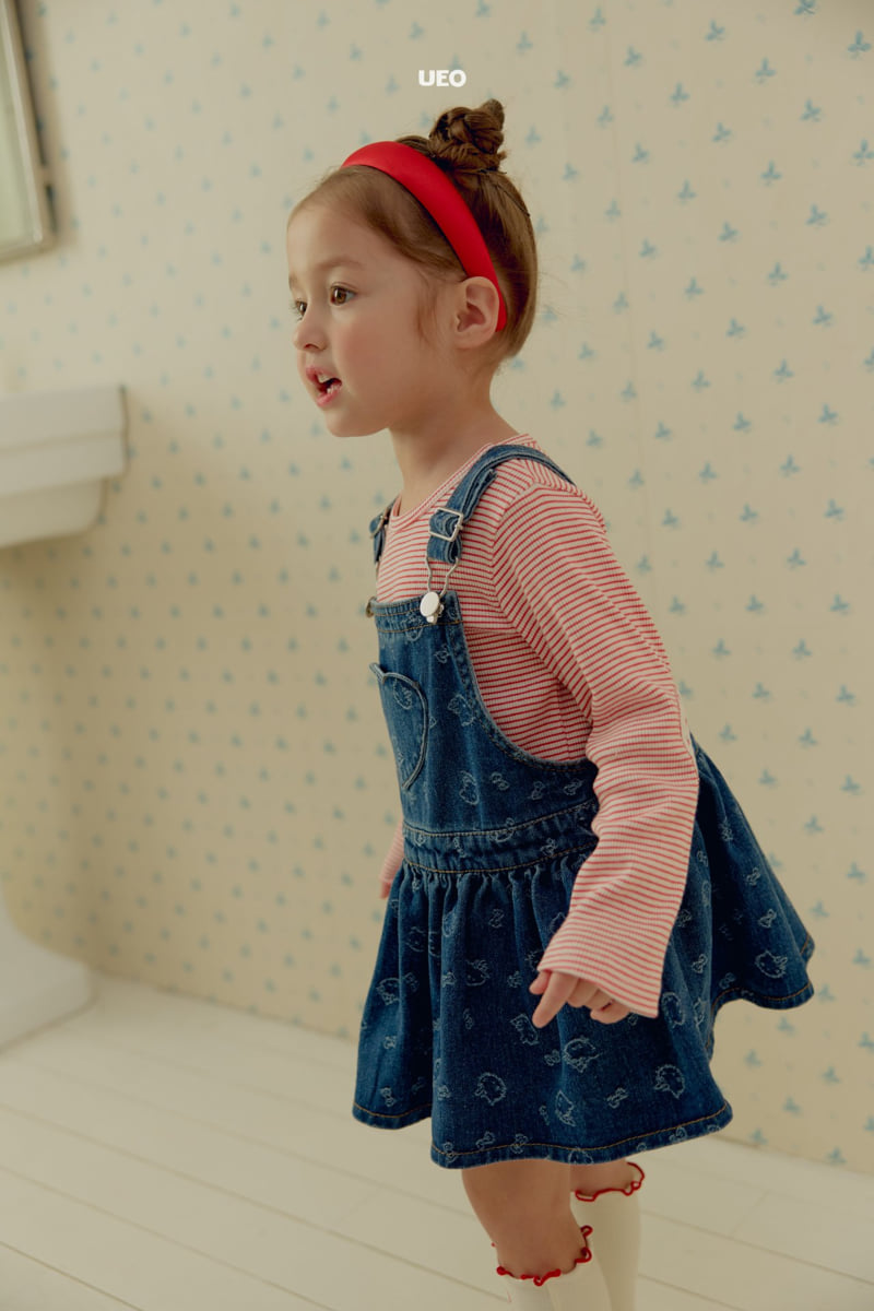 U Eo - Korean Children Fashion - #prettylittlegirls - Cheese Suspender Skirt - 10