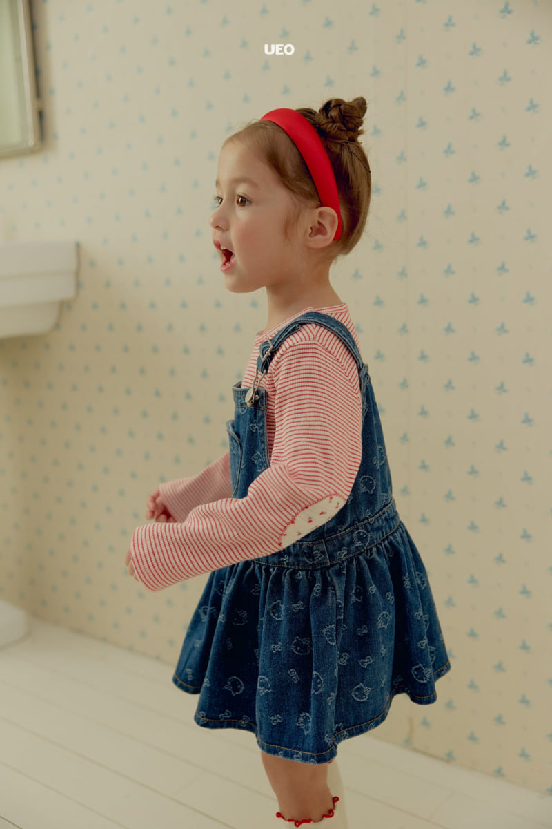 U Eo - Korean Children Fashion - #todddlerfashion - Cheese Suspender Skirt - 11