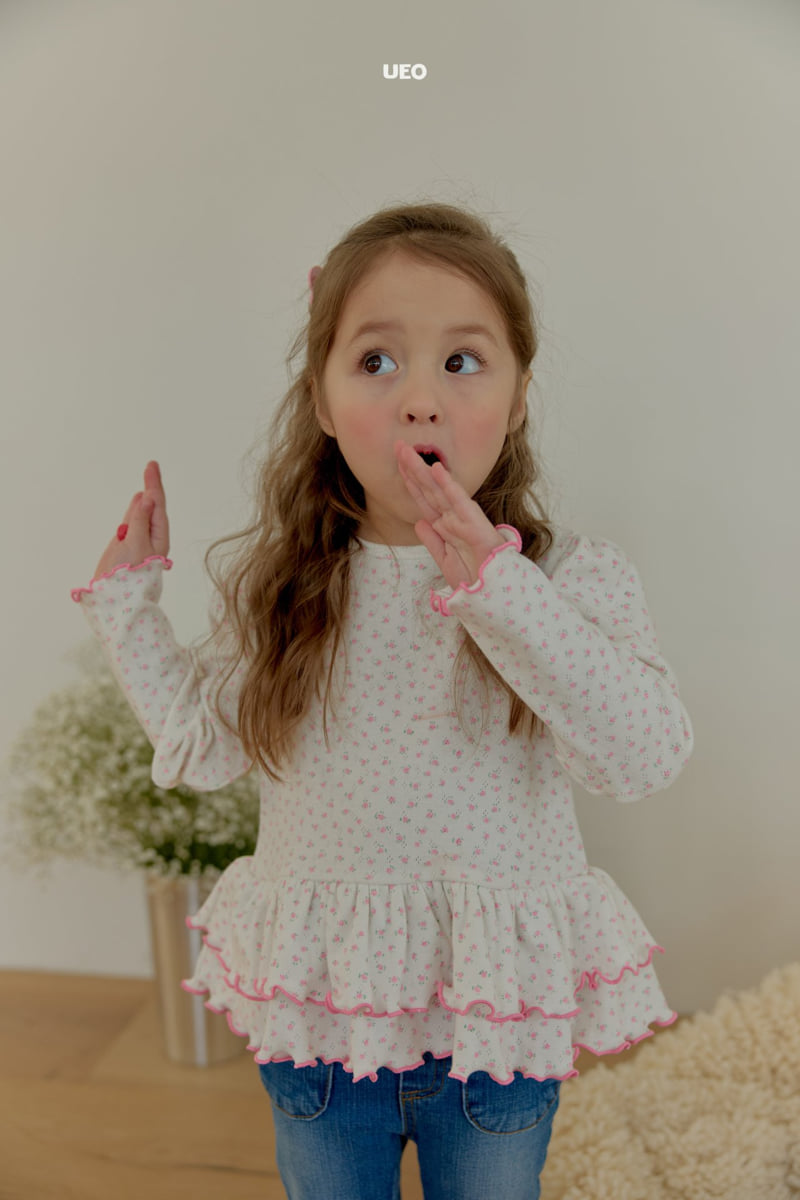 U Eo - Korean Children Fashion - #todddlerfashion - Spring Frill Tee - 5