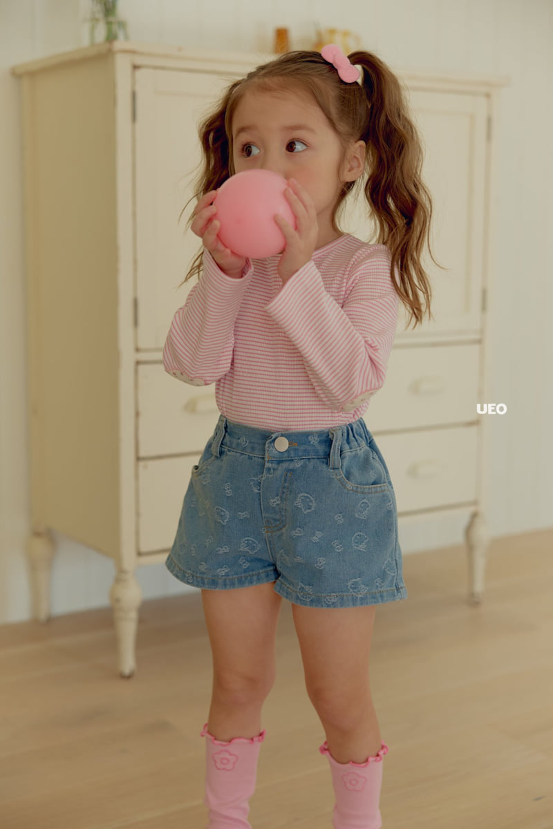 U Eo - Korean Children Fashion - #toddlerclothing - Cutie Denim Pants - 7