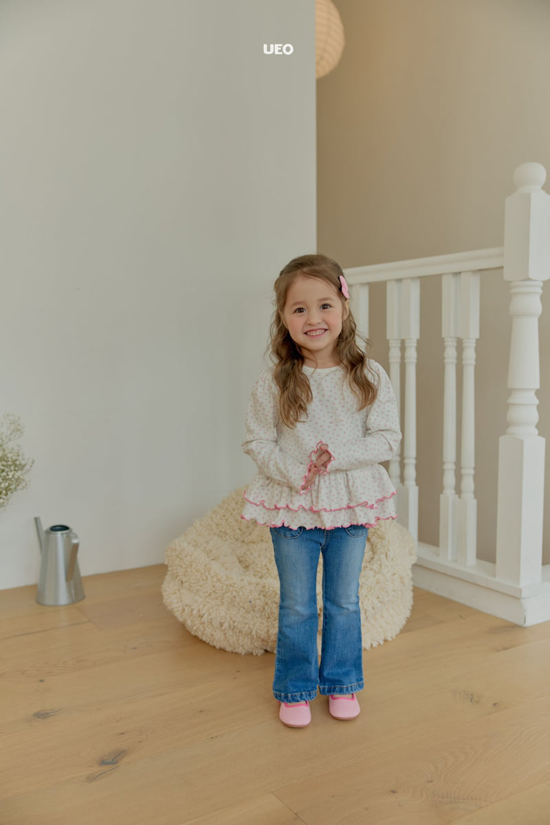 U Eo - Korean Children Fashion - #toddlerclothing - Spring Frill Tee - 6