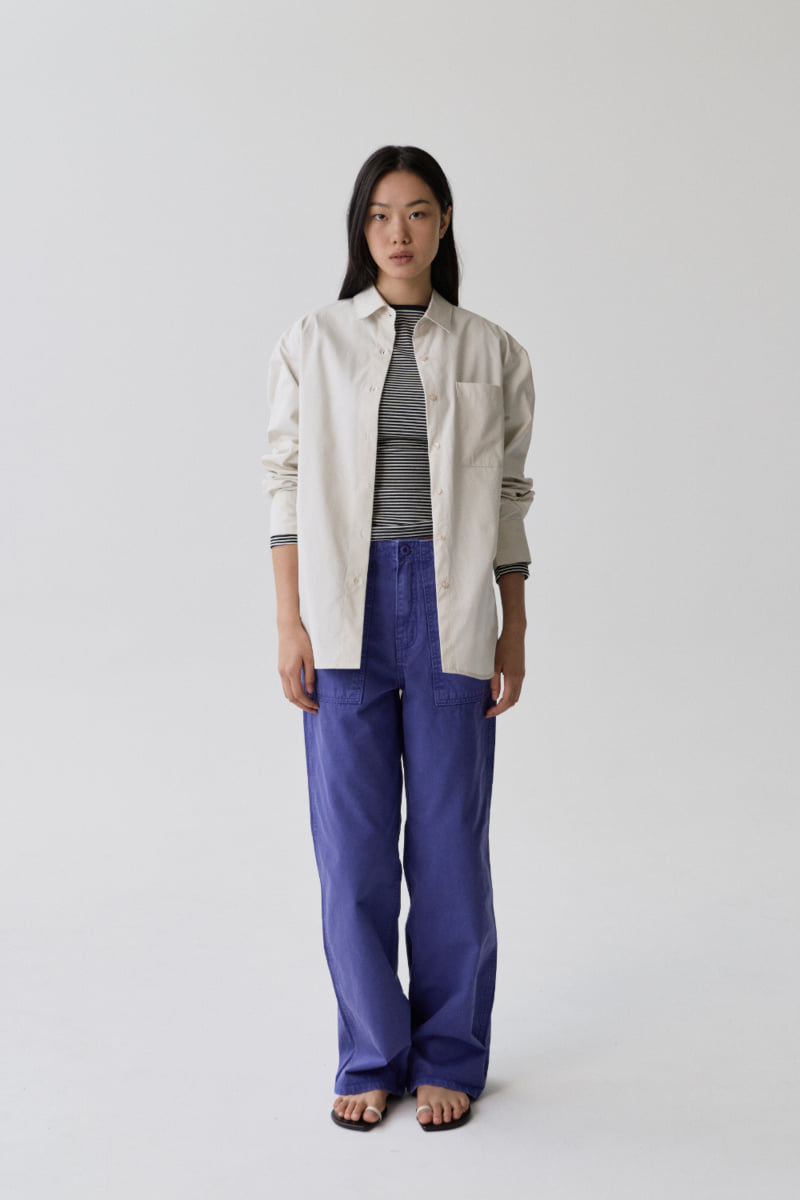 Understanding - Korean Women Fashion - #momslook - Cotton Overshirt - 3