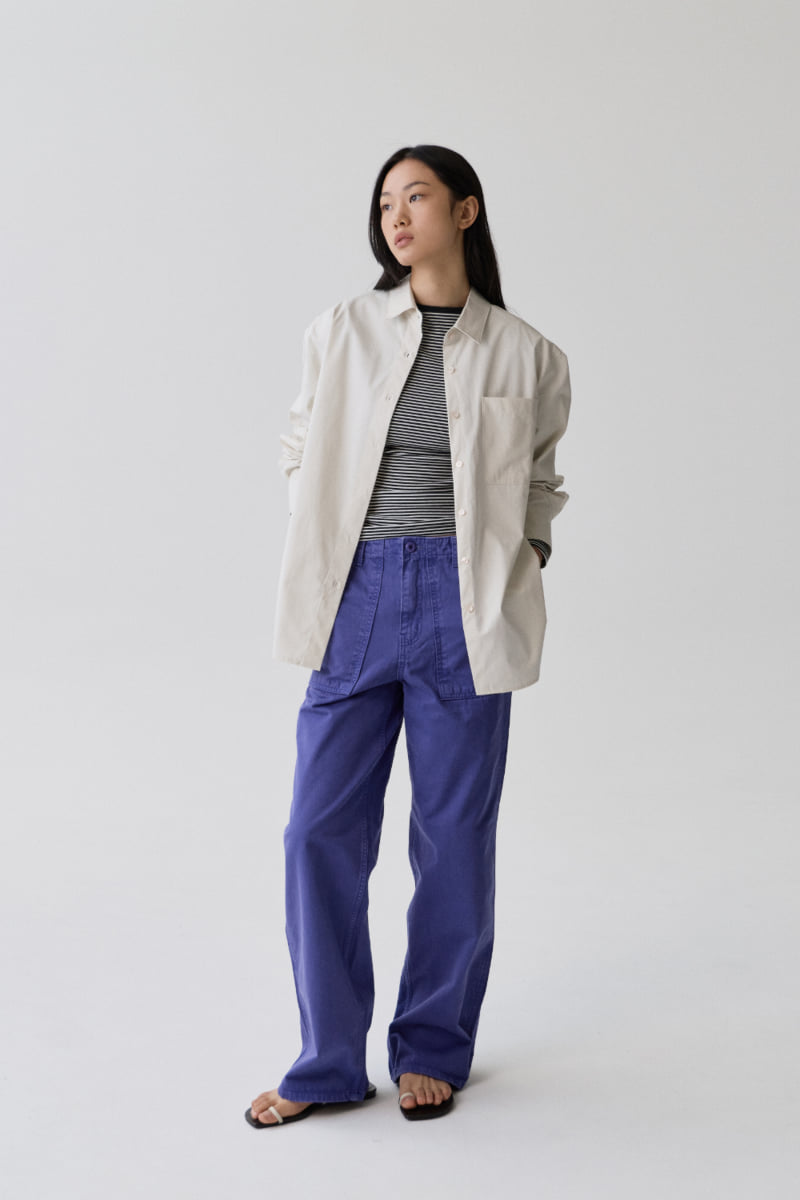 Understanding - Korean Women Fashion - #momslook - Cotton Overshirt - 5