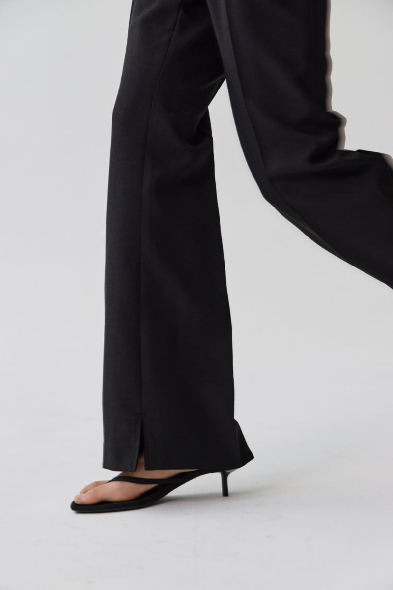 Understanding - Korean Women Fashion - #momslook - Vince Slit Pants - 6