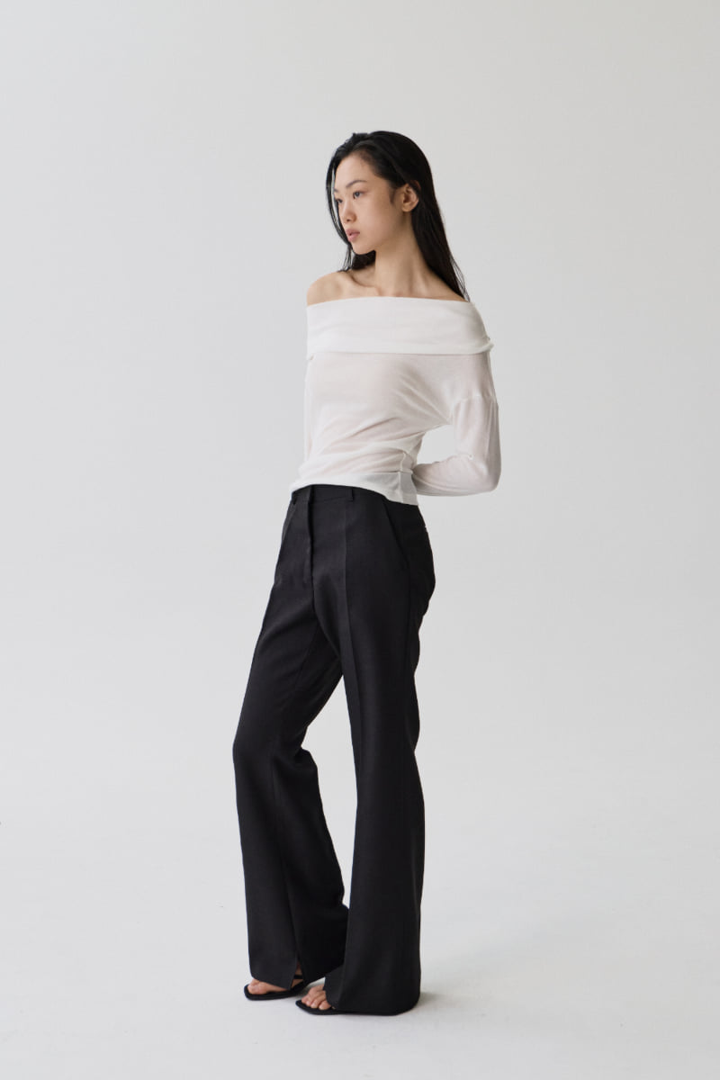 Understanding - Korean Women Fashion - #momslook - Vince Slit Pants - 8