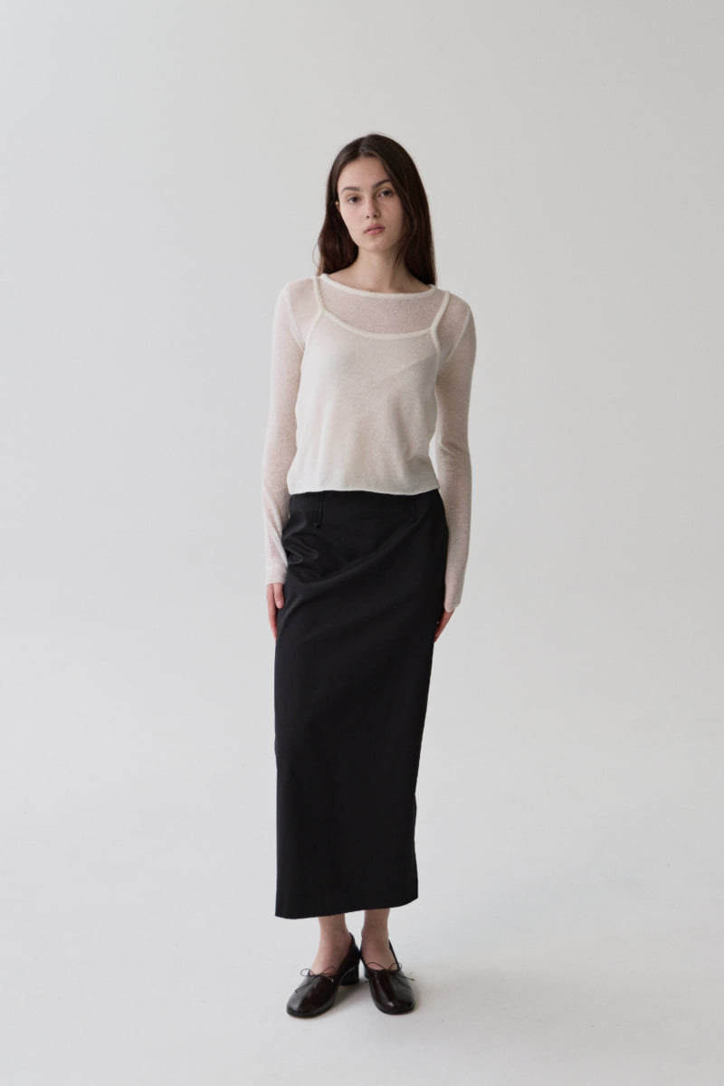 Understanding - Korean Women Fashion - #momslook - Wool Silk Belt Skirt - 6