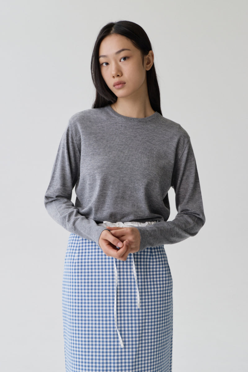 Understanding - Korean Women Fashion - #momslook - Gingham Midi Skirt - 5