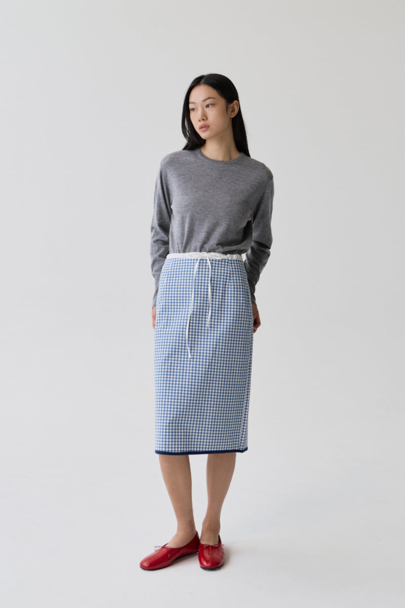 Understanding - Korean Women Fashion - #momslook - Gingham Midi Skirt - 6