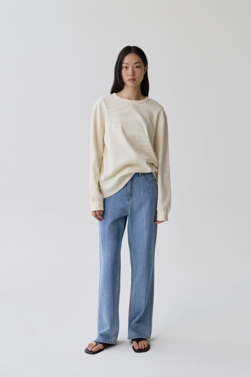 Understanding - Korean Women Fashion - #momslook - Essential Waffle Tee - 2