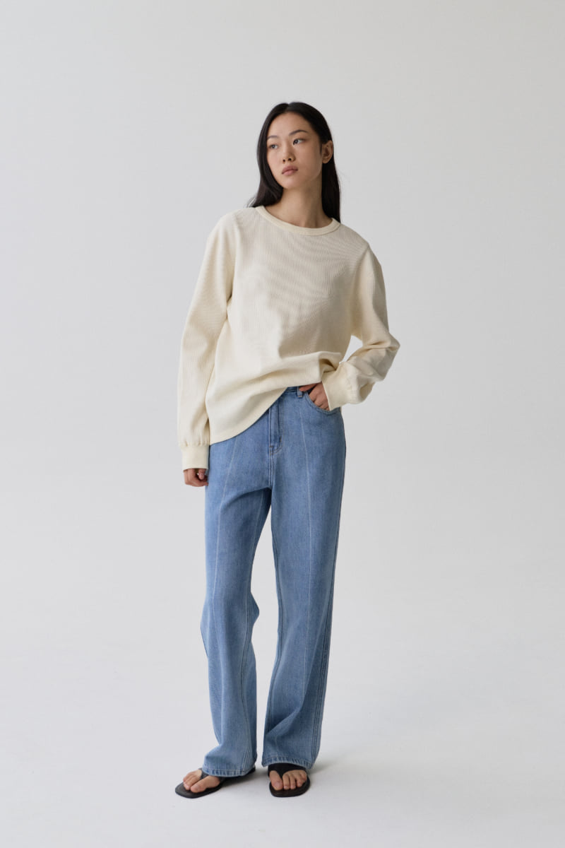 Understanding - Korean Women Fashion - #momslook - Essential Waffle Tee - 3