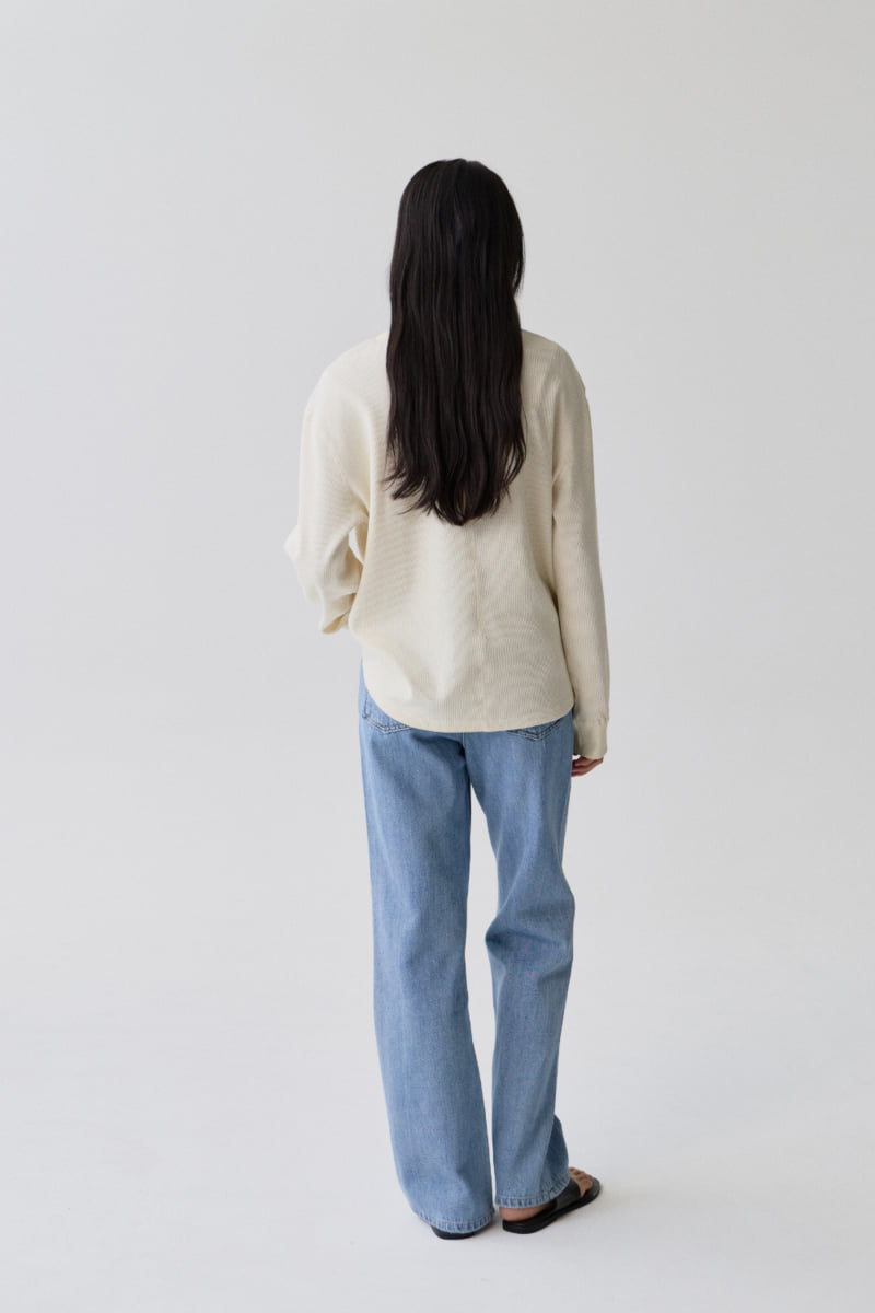 Understanding - Korean Women Fashion - #momslook - Essential Waffle Tee - 4