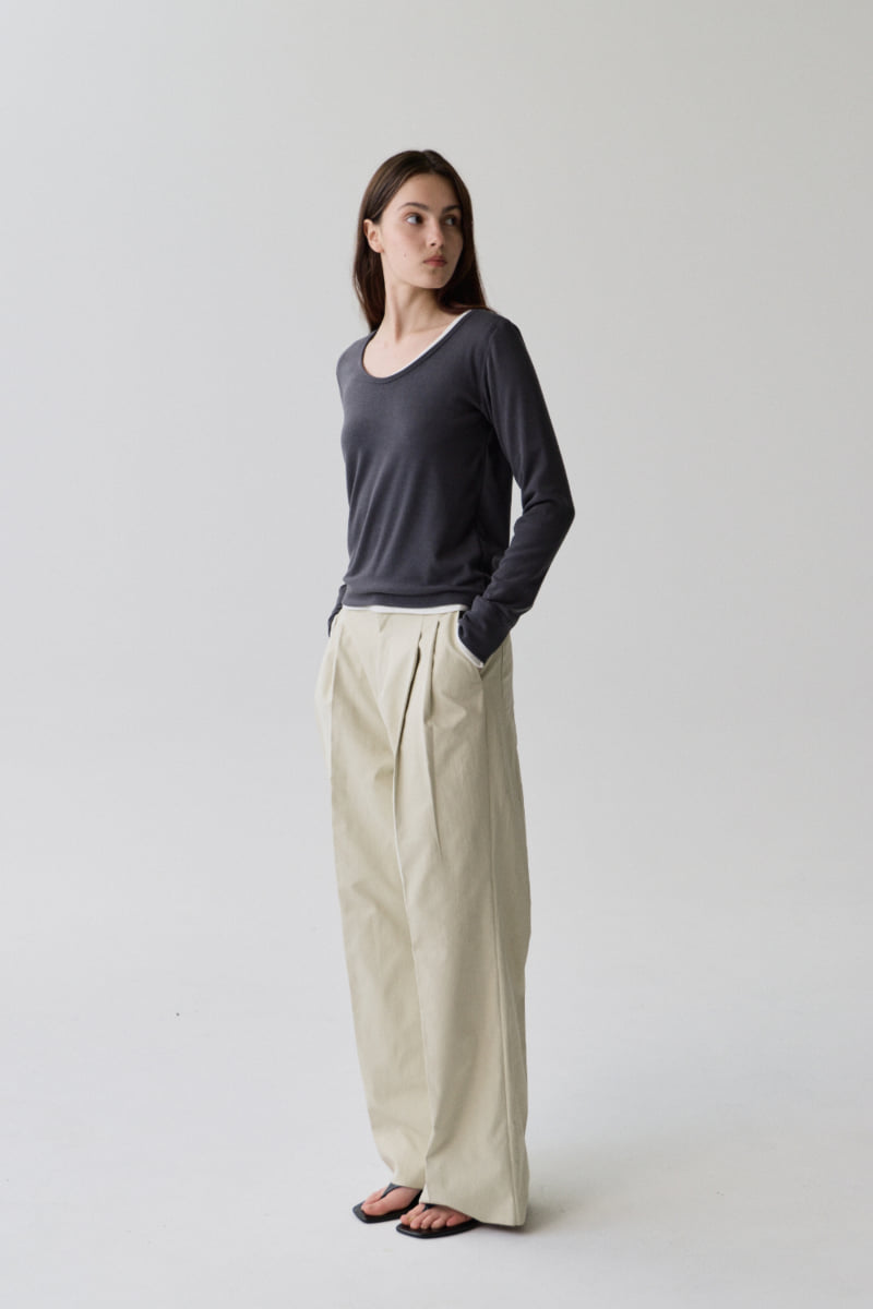 Understanding - Korean Women Fashion - #momslook - Essential V-Neck Tee - 9