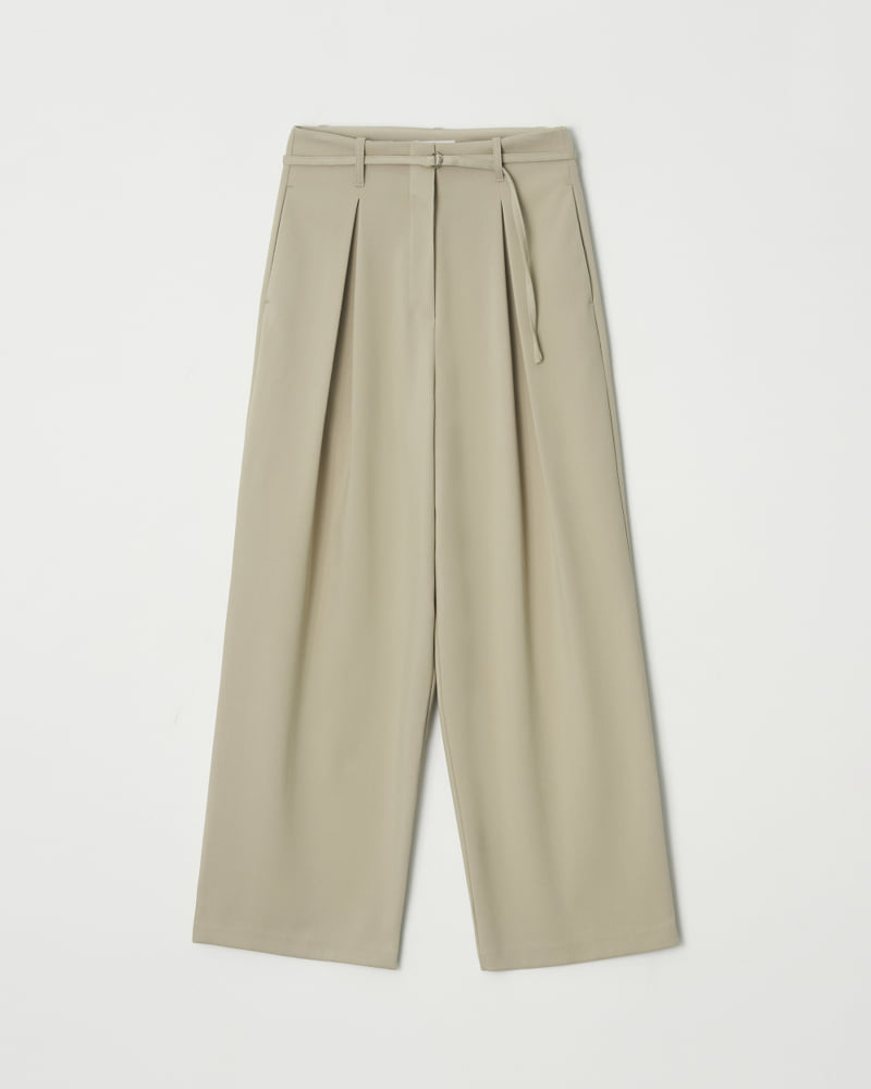 Understanding - Korean Women Fashion - #momslook - Double Pleated Wide Pants - 7