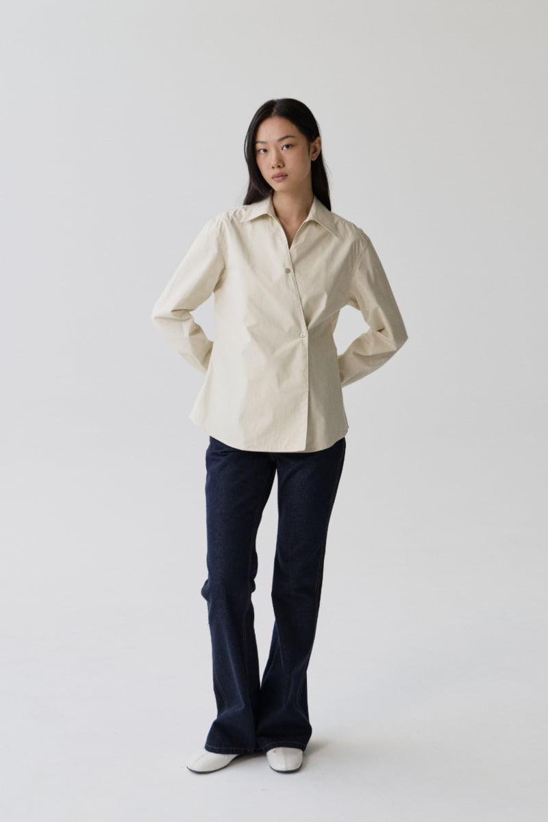 Understanding - Korean Women Fashion - #momslook - Open Collar Shirt - 2