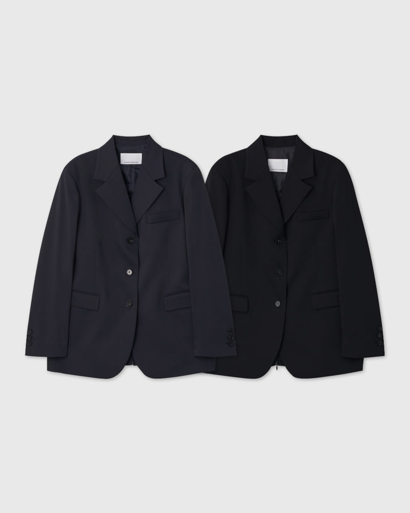 Understanding - Korean Women Fashion - #momslook - Slit Oversized Jacket