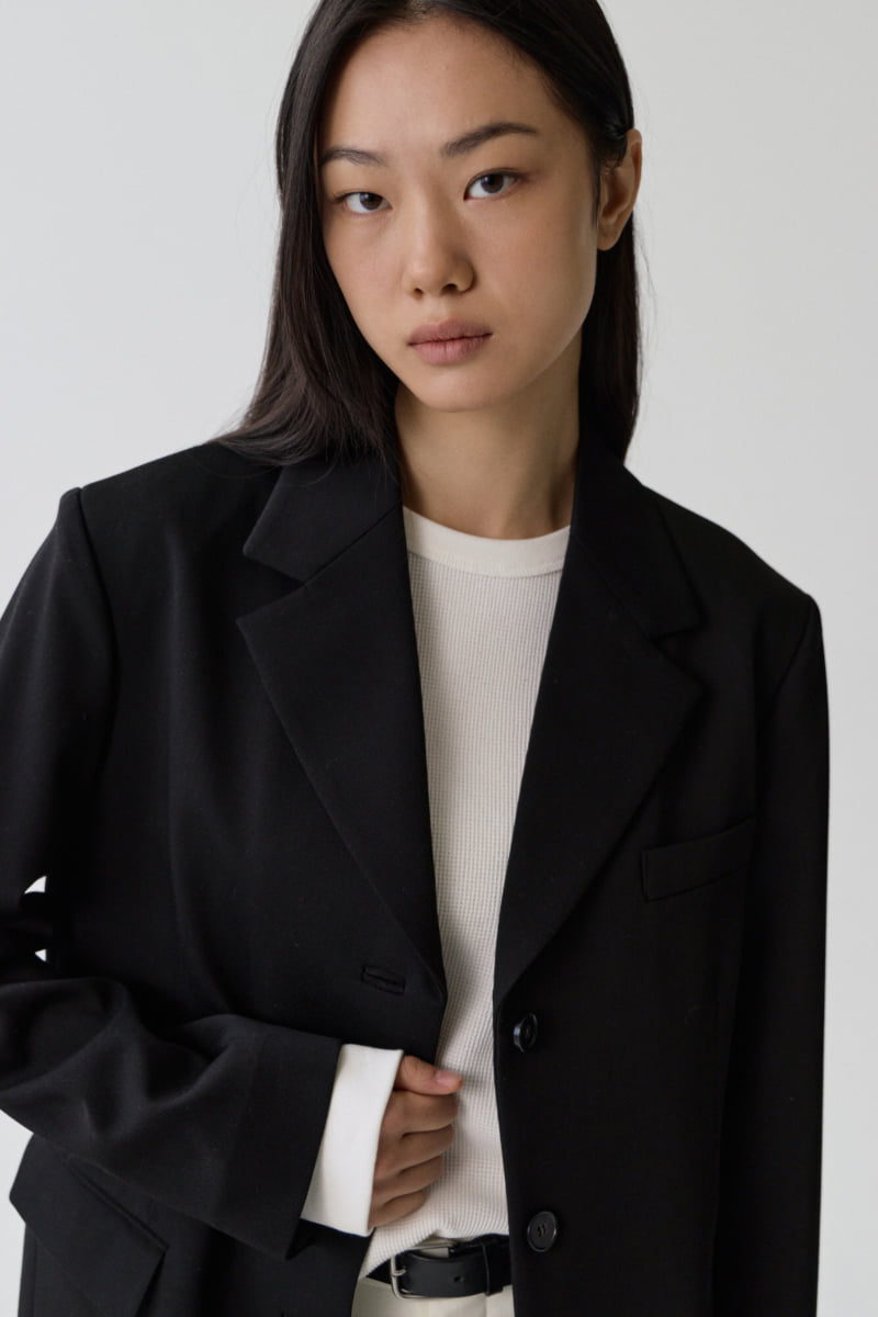 Understanding - Korean Women Fashion - #momslook - Slit Oversized Jacket - 5