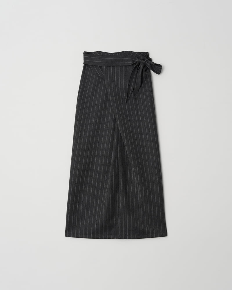 Understanding - Korean Women Fashion - #pursuepretty - Stripe Wrap Skirt - 9