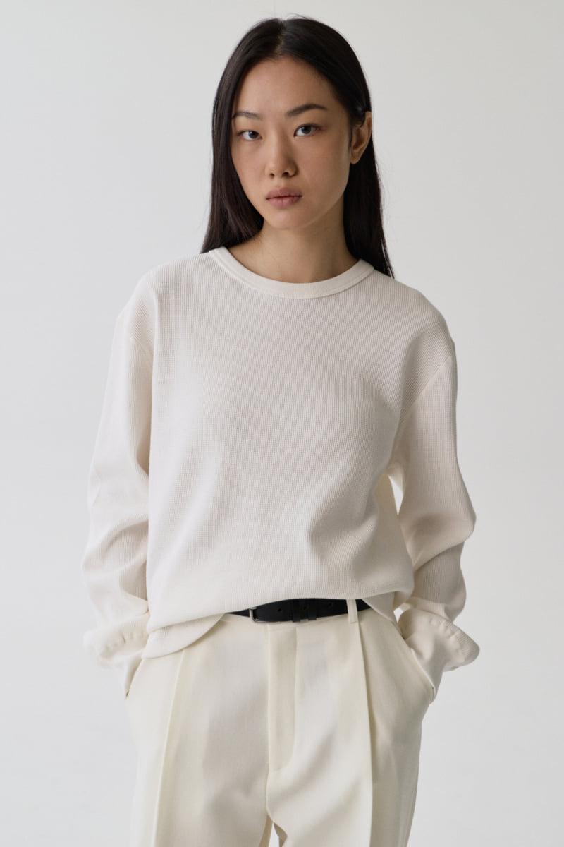 Understanding - Korean Women Fashion - #restrostyle - Essential Waffle Tee - 9
