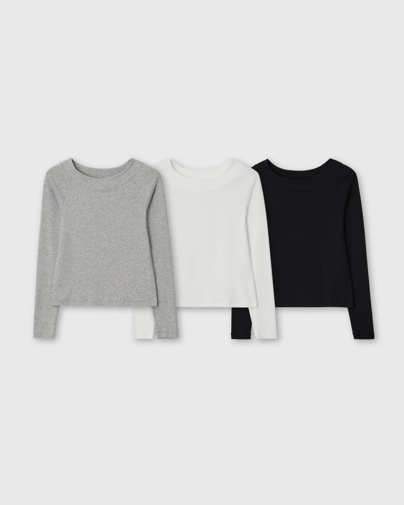 Understanding - Korean Women Fashion - #restrostyle - Geo Off-Shoulder Tee