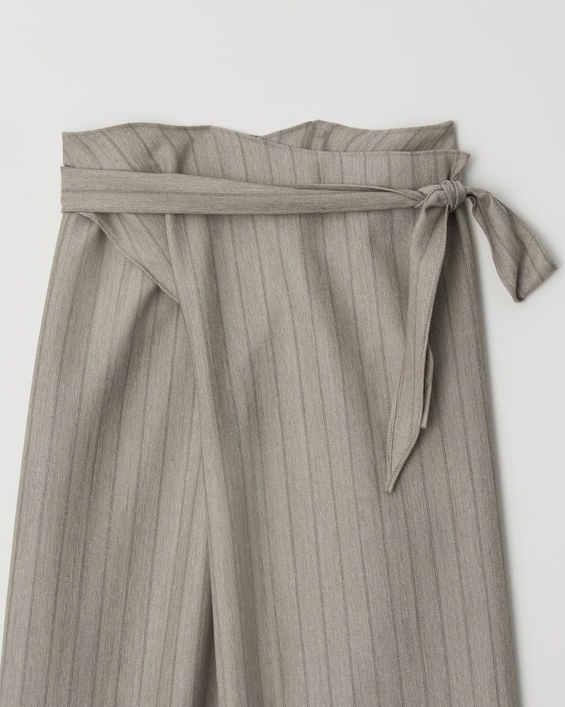 Understanding - Korean Women Fashion - #romanticstyle - Stripe Wrap Skirt - 11
