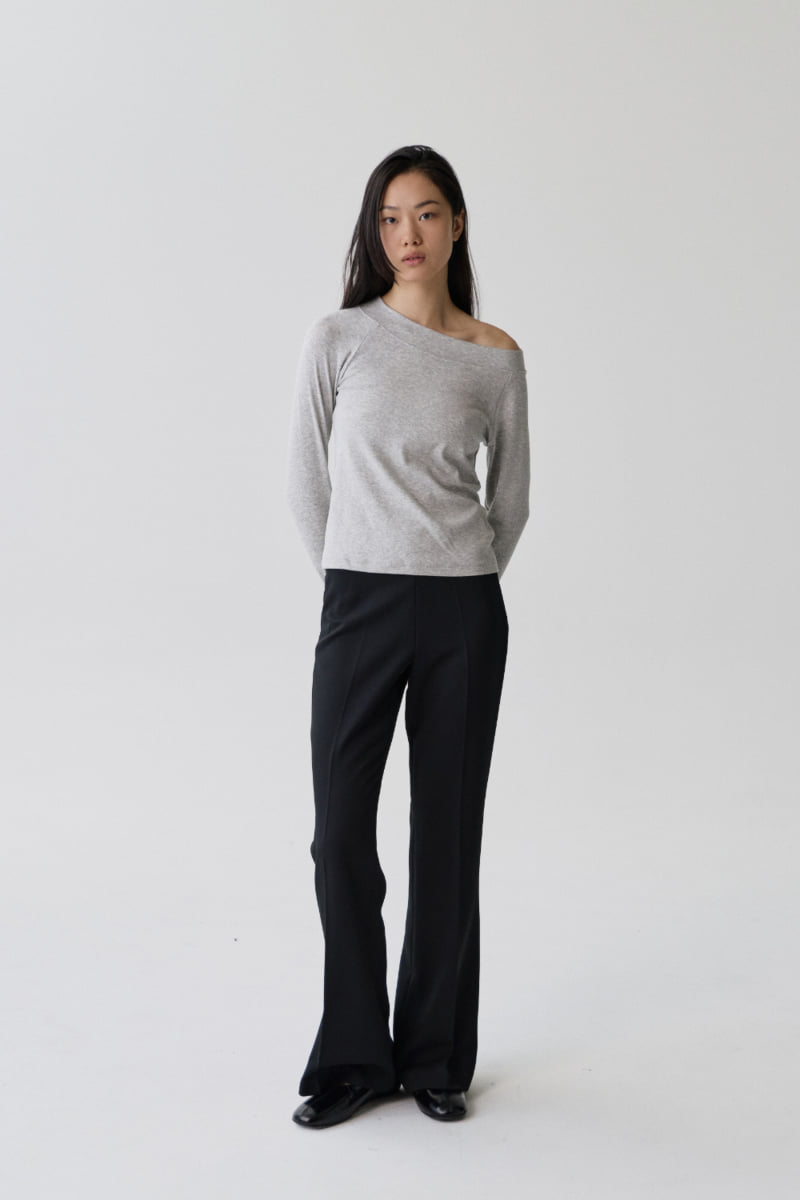 Understanding - Korean Women Fashion - #romanticstyle - Geo Off-Shoulder Tee - 2