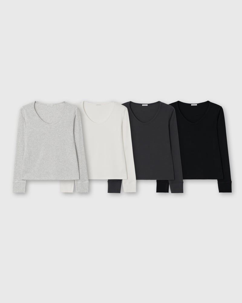 Understanding - Korean Women Fashion - #romanticstyle - Essential V-Neck Tee