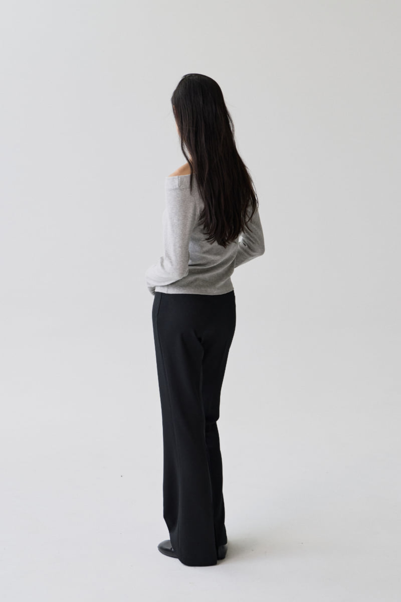 Understanding - Korean Women Fashion - #shopsmall - Geo Off-Shoulder Tee - 4