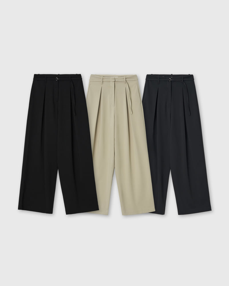 Understanding - Korean Women Fashion - #thatsdarling - Double Pleated Wide Pants