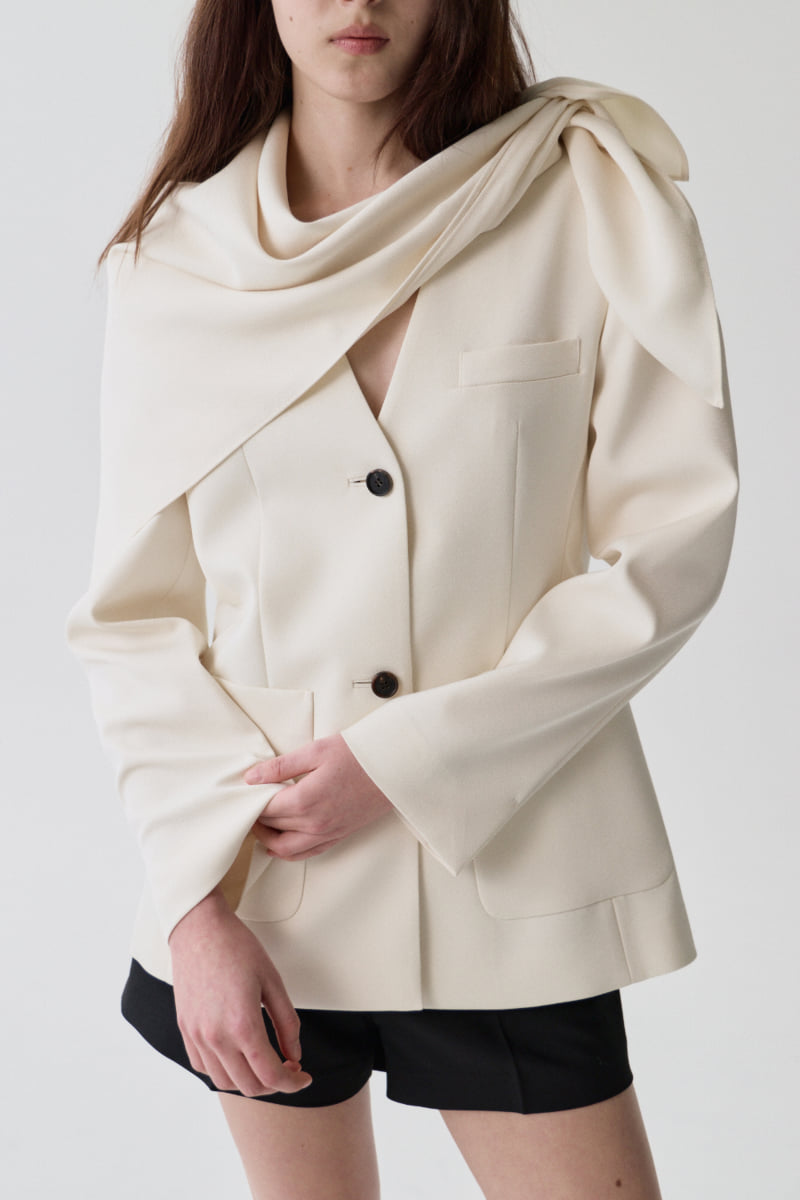 Understanding - Korean Women Fashion - #womensfashion - Scarf Jacket - 7
