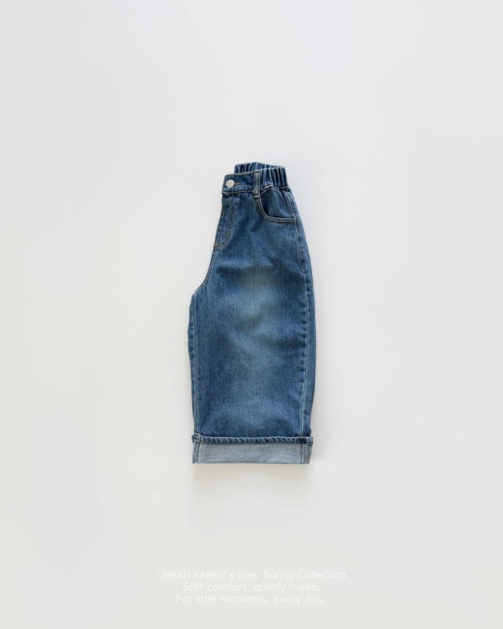 Urban Rabbit - Korean Children Fashion - #Kfashion4kids - Curved Tencel Denim Pants
