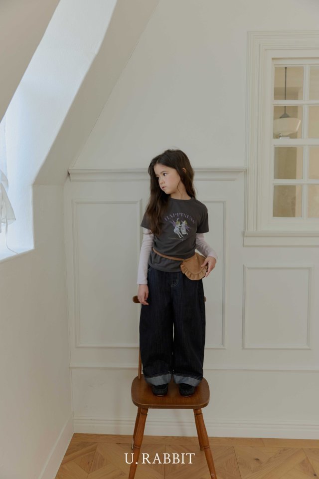 Urban Rabbit - Korean Children Fashion - #Kfashion4kids - Curved Non-fade Denim Pants - 5