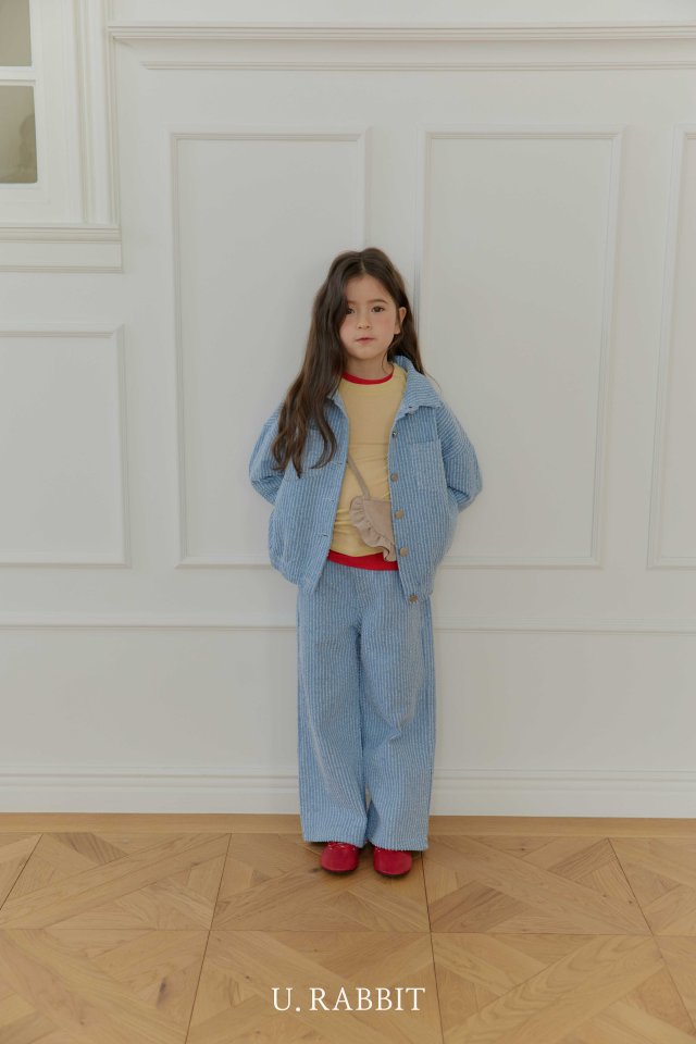 Urban Rabbit - Korean Children Fashion - #childrensboutique - Texture Denim Pants