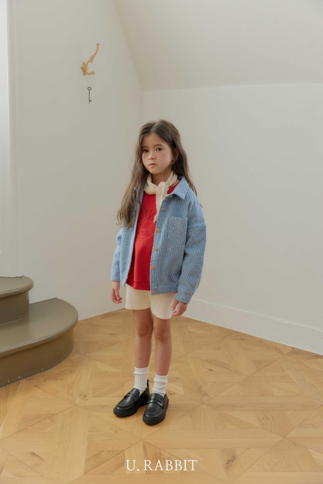 Urban Rabbit - Korean Children Fashion - #childrensboutique - Texture Denim Shirt Jacket - 11
