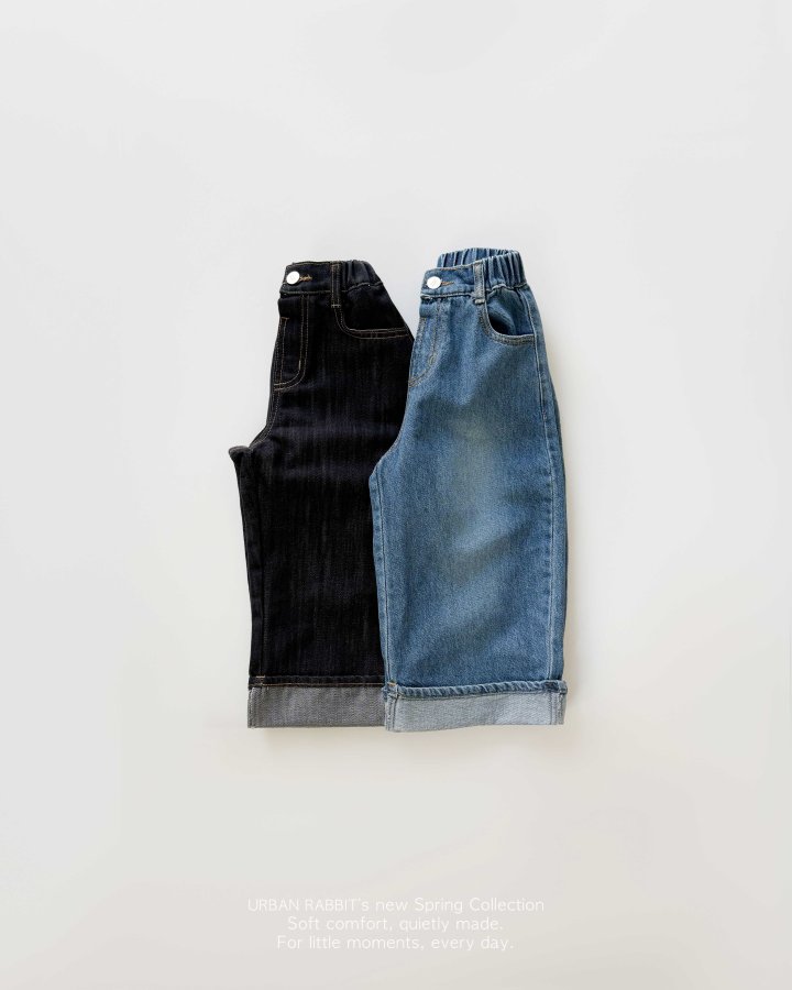 Urban Rabbit - Korean Children Fashion - #discoveringself - Curved Tencel Denim Pants - 12