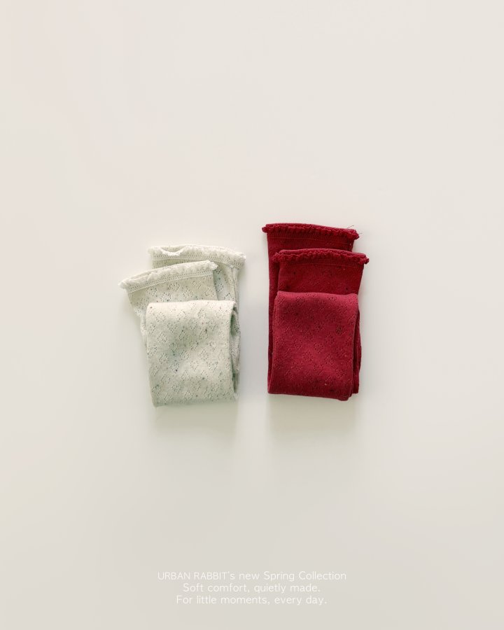 Urban Rabbit - Korean Children Fashion - #discoveringself - Eyelet Long Knee Socks