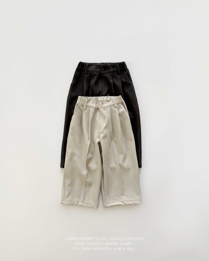 Urban Rabbit - Korean Children Fashion - #discoveringself - Flowing Two-tuck Slacks