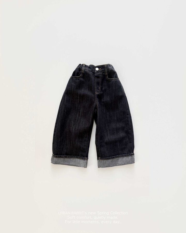 Urban Rabbit - Korean Children Fashion - #fashionkids - Curved Non-fade Denim Pants