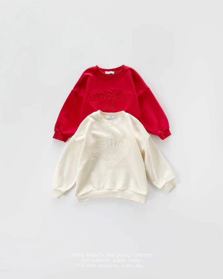 Urban Rabbit - Korean Children Fashion - #kidsshorts - Urban Embossed Sweatshirt