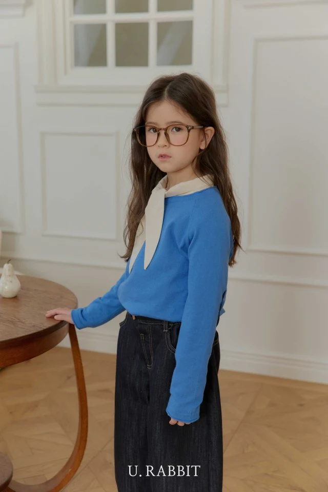 Urban Rabbit - Korean Children Fashion - #kidsstore - Elbow Point Knit Tee - 8