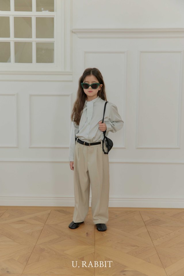 Urban Rabbit - Korean Children Fashion - #kidsshorts - Flowing Two-tuck Slacks - 4