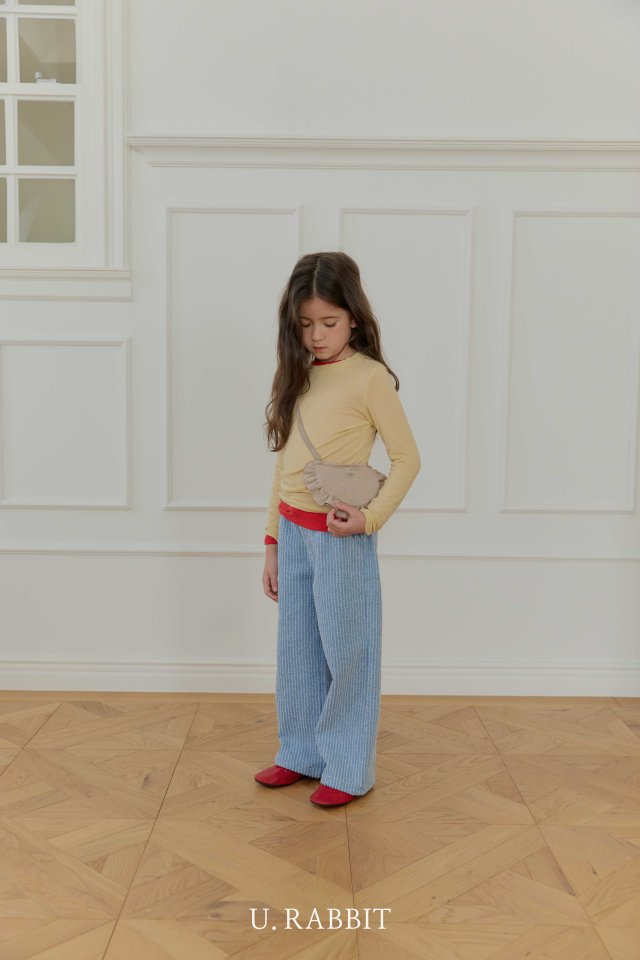 Urban Rabbit - Korean Children Fashion - #kidzfashiontrend - Texture Denim Pants - 7