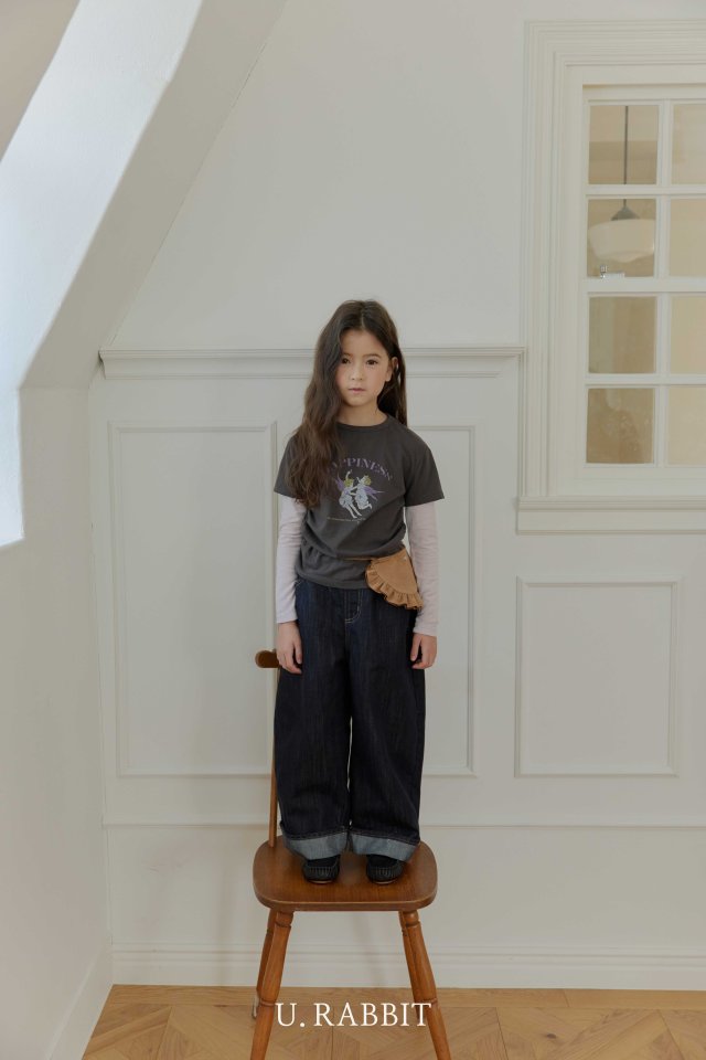 Urban Rabbit - Korean Children Fashion - #kidsstore - Curved Non-fade Denim Pants - 4