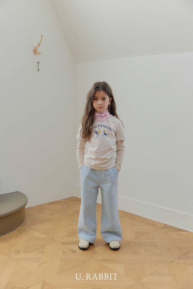 Urban Rabbit - Korean Children Fashion - #littlefashionista - Texture Denim Pants - 9