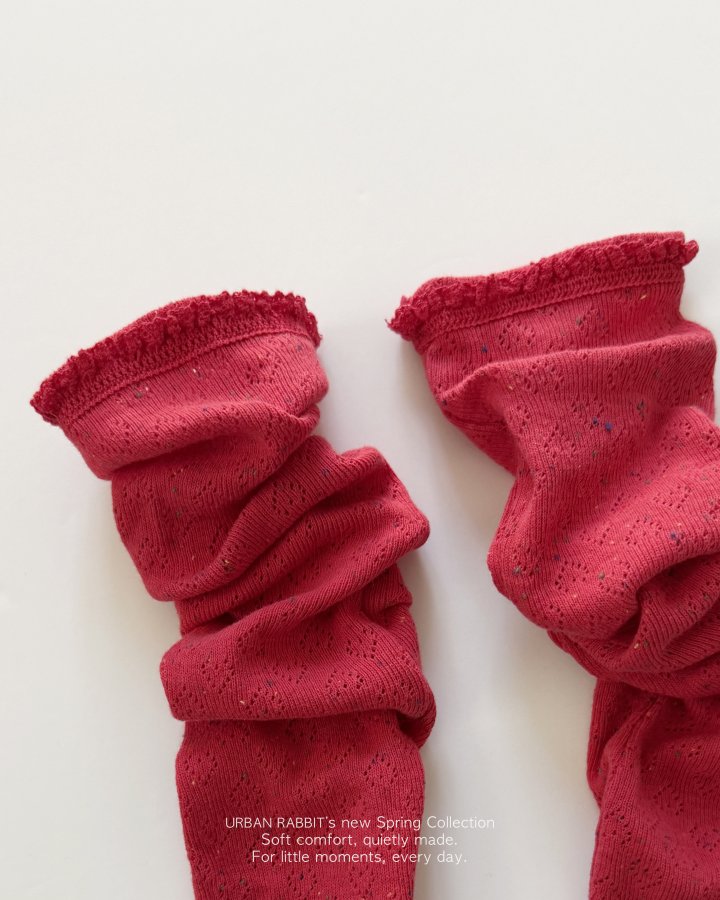 Urban Rabbit - Korean Children Fashion - #littlefashionista - Eyelet Long Knee Socks - 7