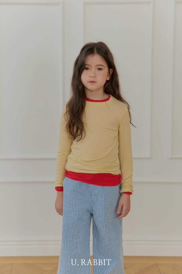 Urban Rabbit - Korean Children Fashion - #todddlerfashion - Spring Soft Slim Tee - 8